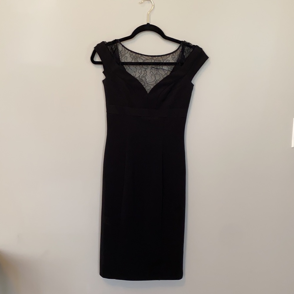 WHBM Black Event Pencil Dress